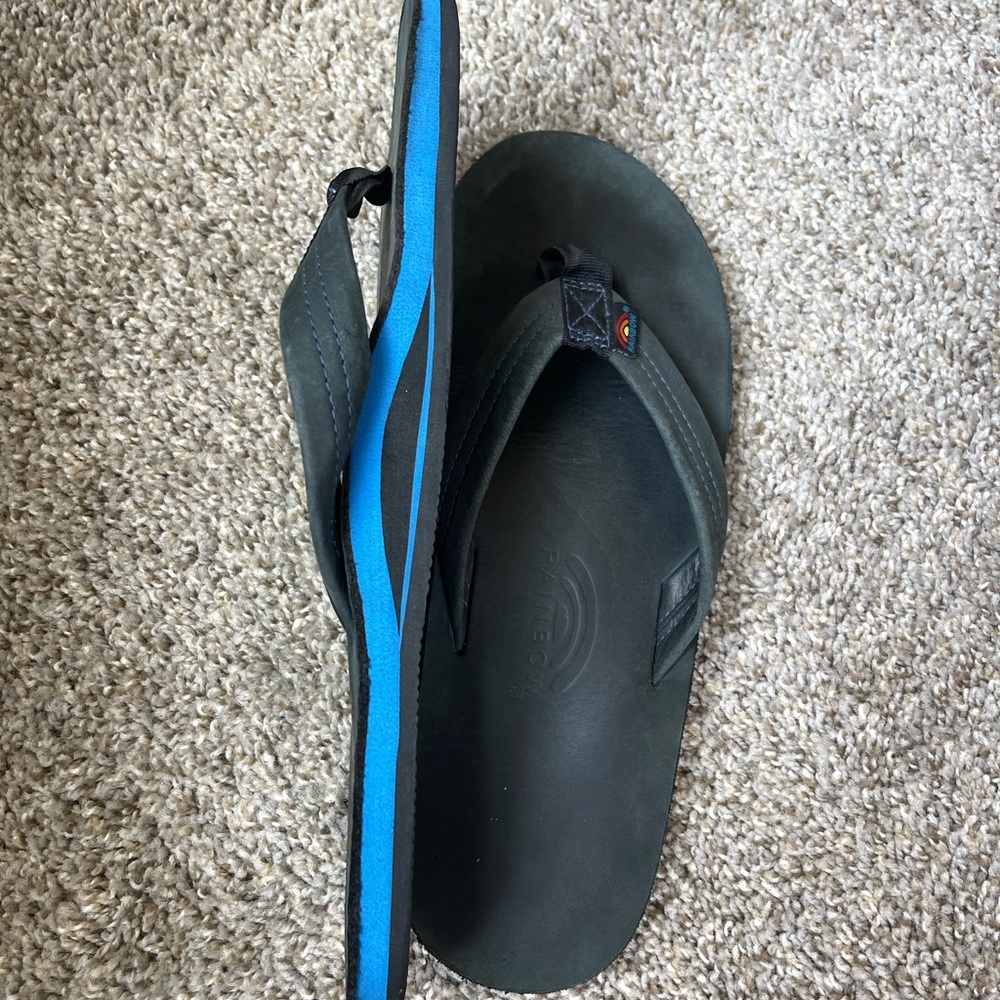 Mens Rainbow Flip Flops